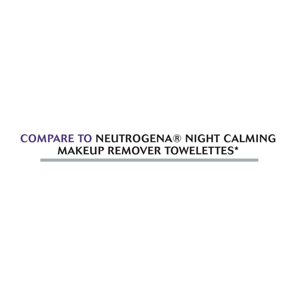 Equate Pre-Moistened Night-Time Soothing Makeup Remover Towelettes, 80 Ct, 2 Pk