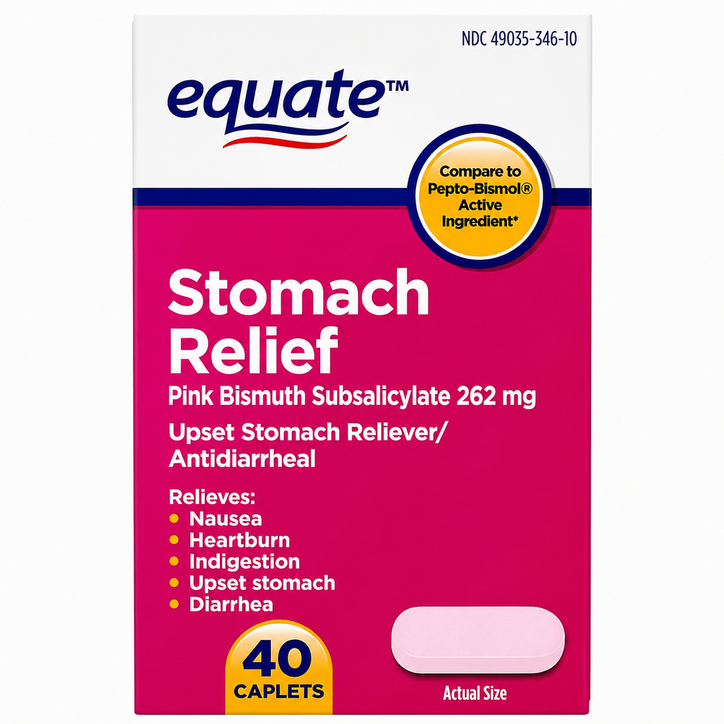 Equate Stomach Relief Caplets 40ct